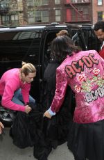 DAKOTA JOHNSON on Her Way to MET Gala in New York 05/01/2017