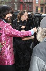 DAKOTA JOHNSON on Her Way to MET Gala in New York 05/01/2017