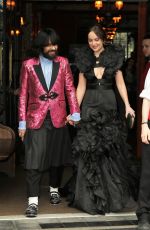 DAKOTA JOHNSON on Her Way to MET Gala in New York 05/01/2017