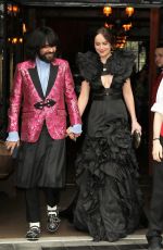 DAKOTA JOHNSON on Her Way to MET Gala in New York 05/01/2017