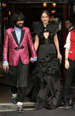 DAKOTA JOHNSON on Her Way to MET Gala in New York 05/01/2017