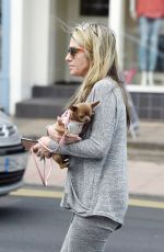 DAWN WARD Walks Her Dog Out in Cheshire 05/12/2017