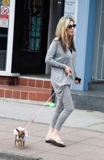 DAWN WARD Walks Her Dog Out in Cheshire 05/12/2017
