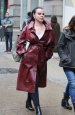 DEBI MZARA on the Set of Younger in New York 05/05/2017