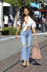 EIZA GONZALEZ in Ripped Jeans Out Shopping in Hollywood 05/17/2017