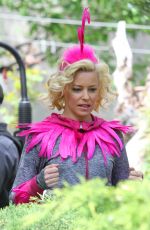 ELIZABETH BANKS in the Set of The Muppets in New York 05/16/2017