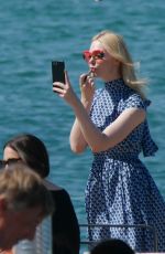 ELLA FANNING Out at Croisette at 70th Cannes Film Festival 05/17/2017