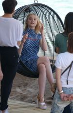 ELLA FANNING Out at Croisette at 70th Cannes Film Festival 05/17/2017