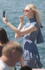 ELLA FANNING Out at Croisette at 70th Cannes Film Festival 05/17/2017