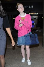 ELLE FANNING Arrives at LAX Airport in Los Angeles 05/25/2017