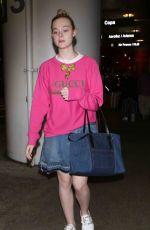 ELLE FANNING Arrives at LAX Airport in Los Angeles 05/25/2017