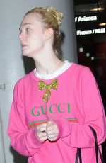 ELLE FANNING Arrives at LAX Airport in Los Angeles 05/25/2017