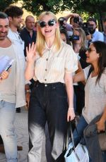 ELLE FANNING Arrives at Martinez Hotel in Cannes 05/16/2017