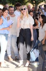 ELLE FANNING Arrives at Martinez Hotel in Cannes 05/16/2017