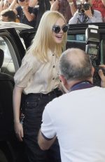 ELLE FANNING Arrives at Martinez Hotel in Cannes 05/16/2017