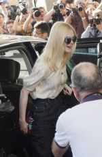 ELLE FANNING Arrives at Martinez Hotel in Cannes 05/16/2017