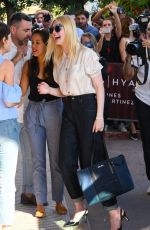 ELLE FANNING Arrives at Martinez Hotel in Cannes 05/16/2017