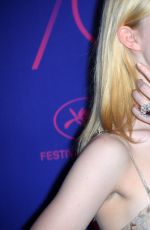 ELLE FANNING at Cannes Film Festival 70th Anniversary Dinner 05/23/2017