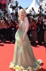ELLE FANNING at How to Talk to Girls at Parties Premiere at 70th Annual Cannes Film Festival 05/21/2017