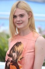 ELLE FANNING at How to Talk to Girls at Photocall at 2017 Cannes Film Festival 05/21/2017