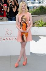 ELLE FANNING at How to Talk to Girls at Photocall at 2017 Cannes Film Festival 05/21/2017