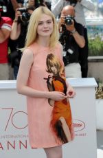 ELLE FANNING at How to Talk to Girls at Photocall at 2017 Cannes Film Festival 05/21/2017