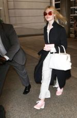 ELLE FANNING at Los Angeles International Airport 05/07/2017