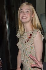ELLE FANNING on Her Way to MET Gala in New York 05/01/2017