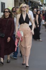 ELLE FANNING Out and About in Cannes 05/18/2017
