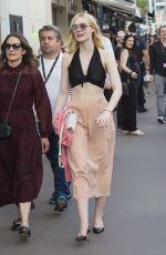 ELLE FANNING Out and About in Cannes 05/18/2017
