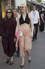 ELLE FANNING Out and About in Cannes 05/18/2017