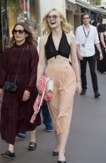 ELLE FANNING Out and About in Cannes 05/18/2017