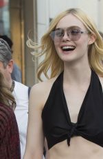 ELLE FANNING Out and About in Cannes 05/18/2017