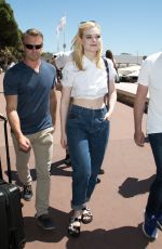 ELLE FANNING Out at Croisette in Cannes 05/20/2017