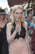 ELLE FANNING Out for Ice Cream at Croisette in Cannes 05/18/2017