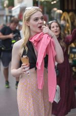 ELLE FANNING Out for Ice Cream at Croisette in Cannes 05/18/2017