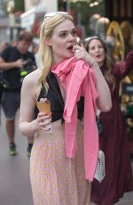 ELLE FANNING Out for Ice Cream at Croisette in Cannes 05/18/2017