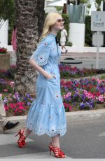 ELLE FANNING Out in Cannes 05/18/2017