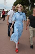 ELLE FANNING Out in Cannes 05/18/2017