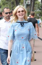 ELLE FANNING Out in Cannes 05/18/2017