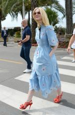 ELLE FANNING Out in Cannes 05/18/2017