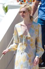 ELLE FANNING Out in Cannes 05/19/2017
