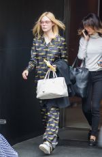 ELLE FANNING Out in New York 03/05/2017