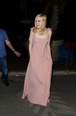 ELLE FANNING Walking Out on The Croisette in Cannes 05/19/2017