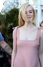 ELLE FANNING Walking Out on The Croisette in Cannes 05/19/2017