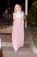 ELLE FANNING Walking Out on The Croisette in Cannes 05/19/2017