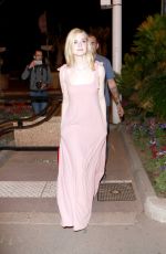 ELLE FANNING Walking Out on The Croisette in Cannes 05/19/2017