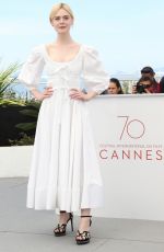 ELLE FANNING at The Beguiled Photocall at 2017 Cannes Film Festival 05/24/2017
