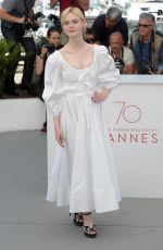 ELLE FANNING at The Beguiled Photocall at 2017 Cannes Film Festival 05/24/2017