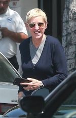 ELLEN DEGENERES Out for Lunch in West Hollywood 05/30/2017